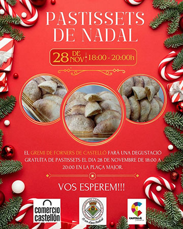 Degustación gratuita de Pastissets de Nadal