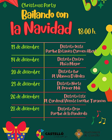 La navidad en la ciudad de Castellón: Bailando con la Navidad