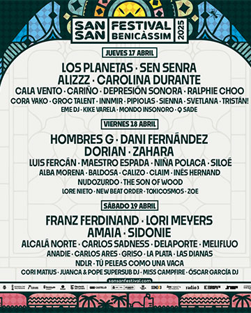 La programación de Djs y Maestro Espada completan el cartel del SanSan Festival