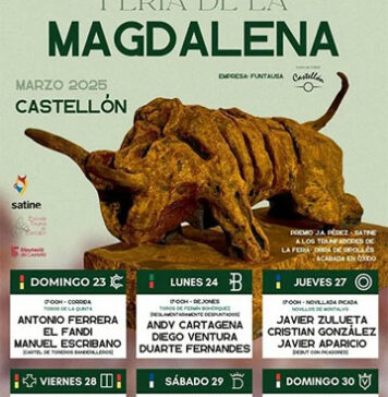 Cartel de la Feria taurina Magdalena 2025